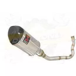 Vespa LX 150 IE (3V) Ligne complète & Silencieux Ovale En Inox + Canule En Carbone 200mm