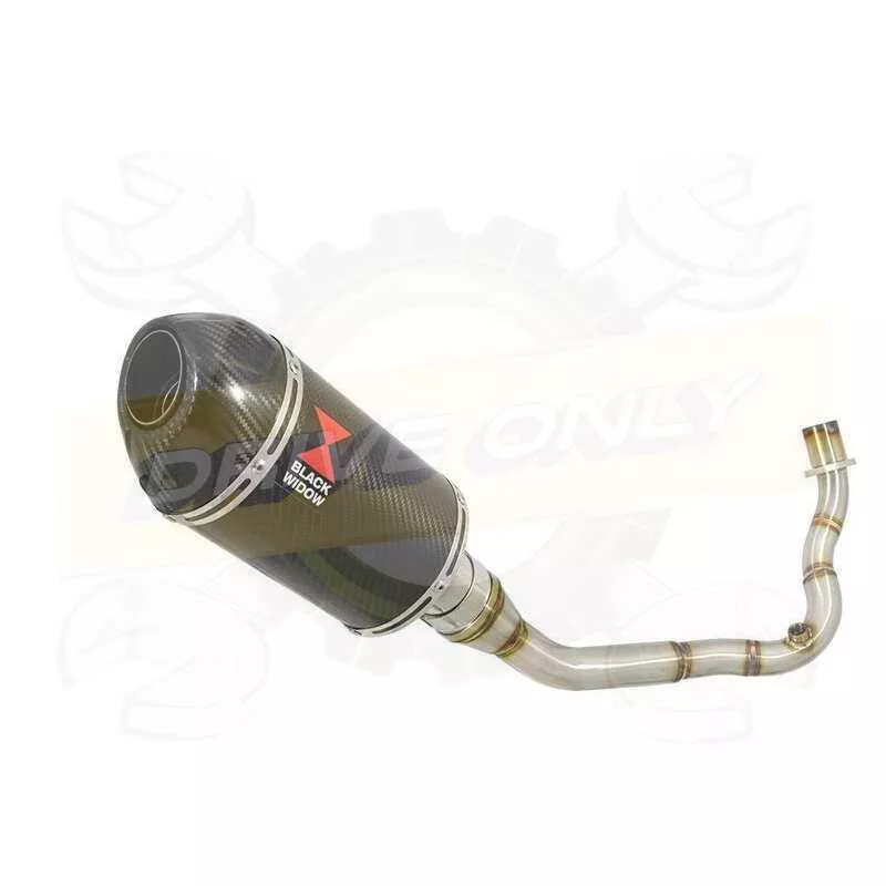Vespa LX 150 IE (3V) Ligne complète & Silencieux Ovale En Carbone 200mm