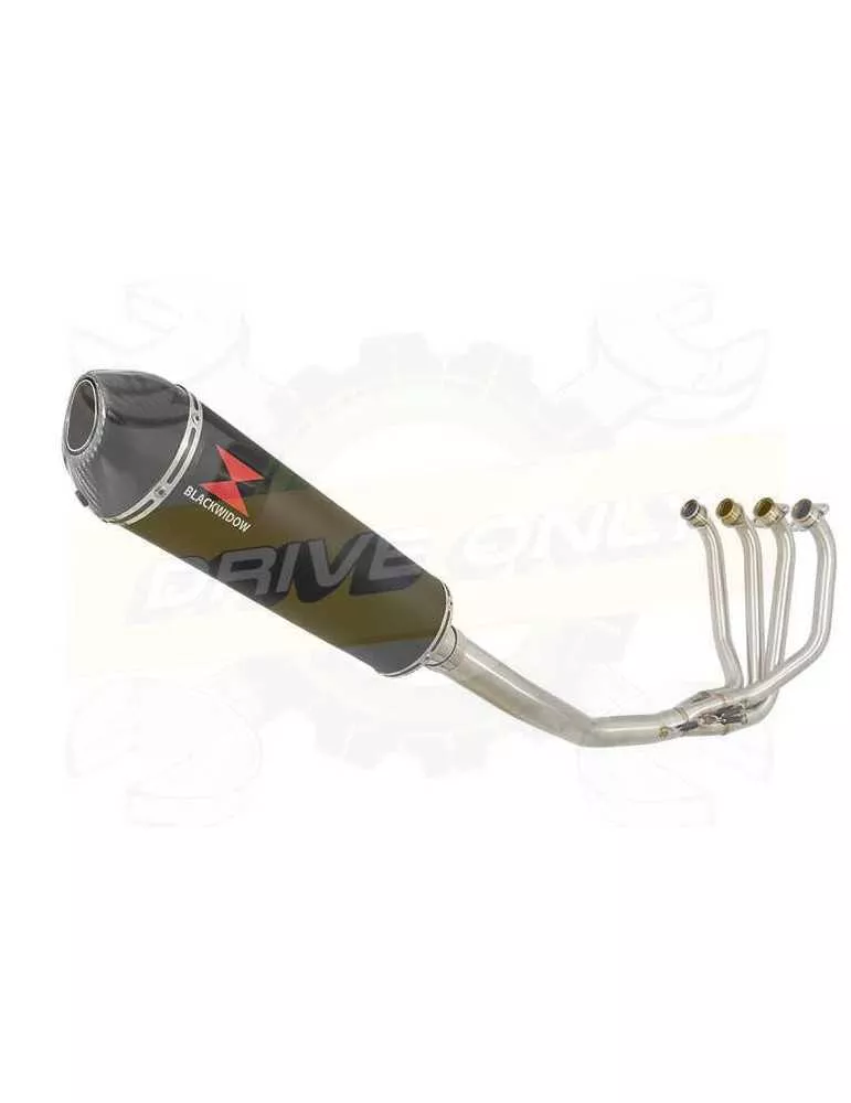 ZRX1100 ZRX 1100 Ligne complètes & Ovale Noir Silencieux En Inox + En Carbone Tip 400mm