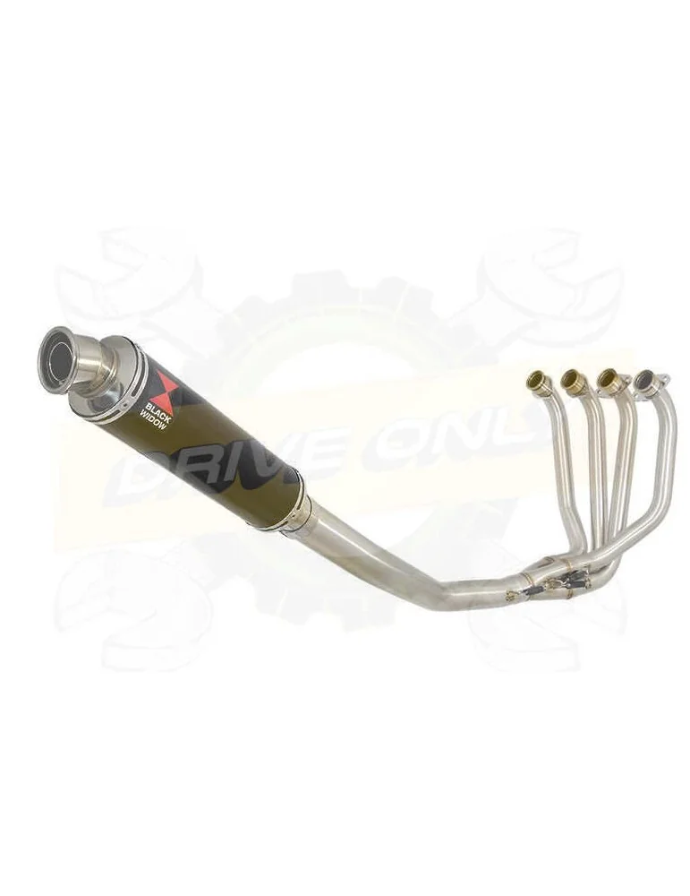 ZRX1100 ZRX 1100 Ligne complètes & Rond Noir Silencieux En Inox 350mm