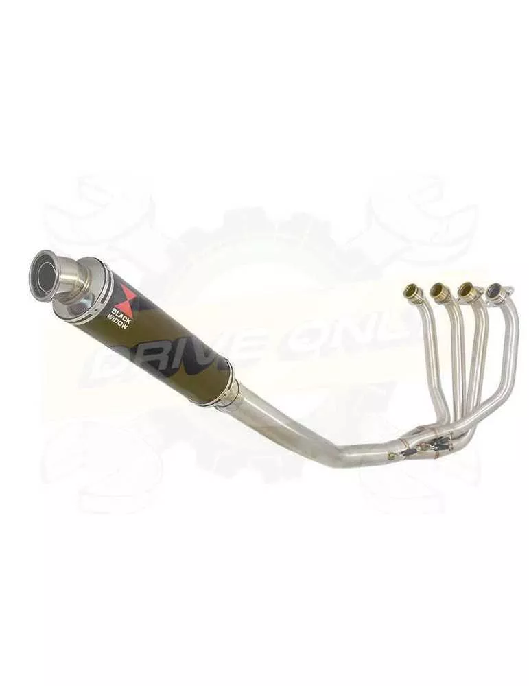 ZRX1100 ZRX 1100 Ligne complètes & Rond Noir Silencieux En Inox 350mm