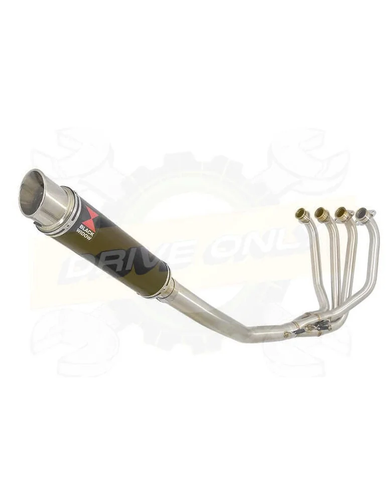 ZRX1100 ZRX 1100 Ligne complètes & Rond GP Style Noir Silencieux En Inox 350mm