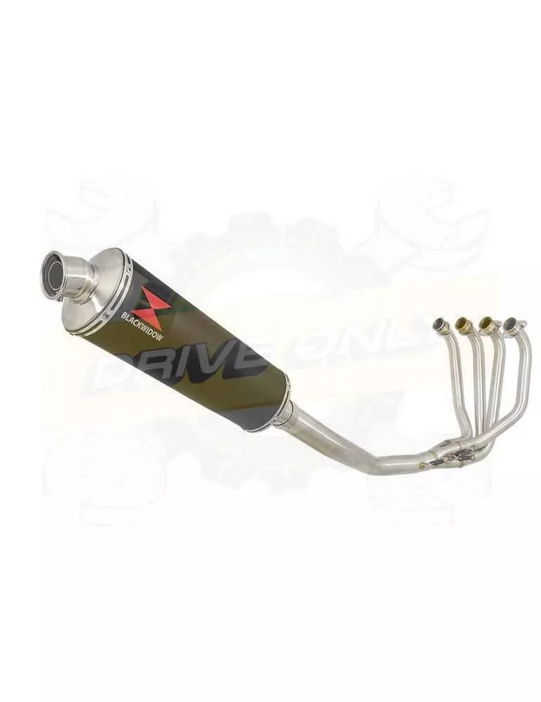 ZRX1200 ZRX 1200 Ligne complète & Silencieux Ovale Noir En Inox 400mm