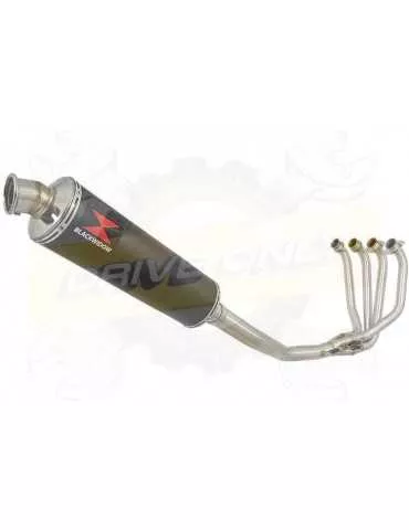 ZRX1200 ZRX 1200 Ligne complète & Silencieux Rond Noir En Inox 400mm