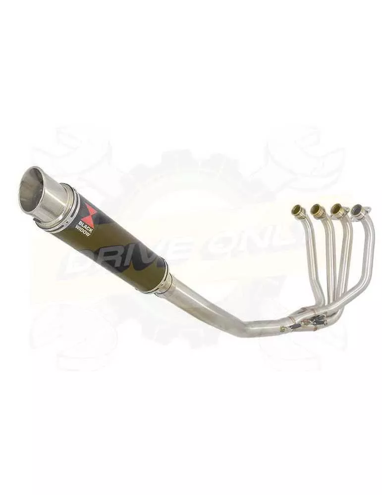 ZRX1200 ZRX 1200 Ligne complète & Silencieux Rond GP Style Noir En Inox 350mm