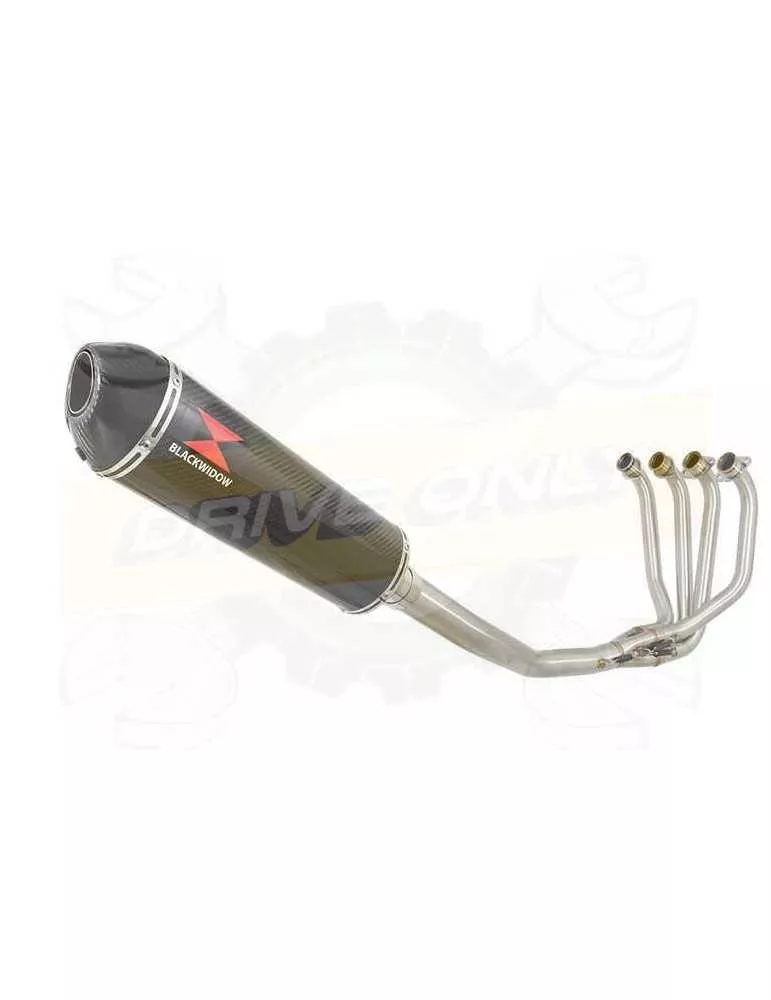 ZRX1200 ZRX 1200 Ligne complète & Silencieux Ovale En Carbone + Canule En Carbone 400mm