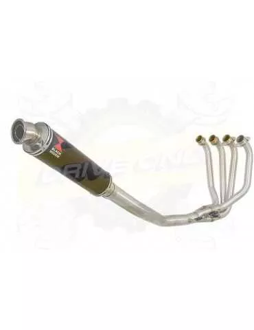 ZRX1200 ZRX 1200 Ligne complète & Silencieux Rond Noir En Inox 350mm