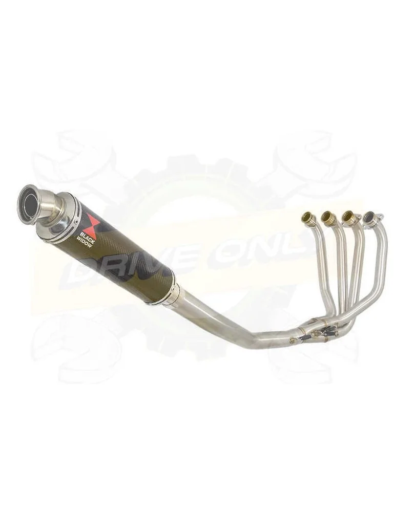 ZRX1200 ZRX 1200 Ligne complète & Silencieux Rond En Carbone 350mm