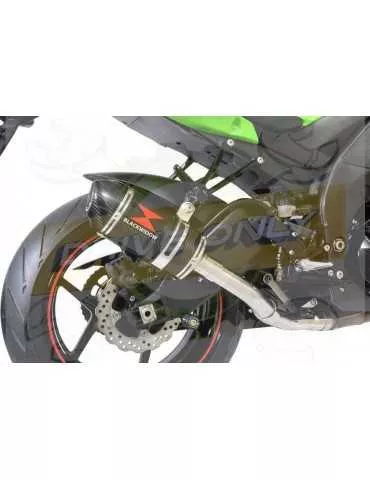 ZX10R ZX10-R E8F E9F E10F 08 09 10 Decata / Tube de raccord & Silencieux Ovale En Carbone 200mm