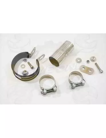 R6 2006-2018 Silencieux kit & Rond GP Style Noir + Silencieux En Inox 230mm