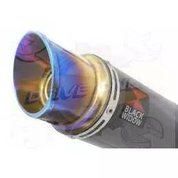 R6 2006-2016 Hi level Silencieux kit & Silencieux GP Rond En Carbone + Canule en Inox Anodisé 230mm