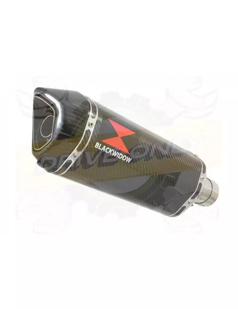 R6 2006-2016 Hi level Silencieux kit & Silencieux Hexagonale En Carbone 300mm