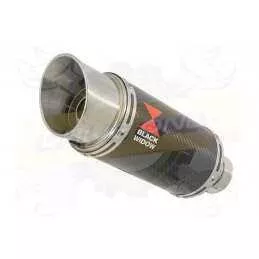 R6 2006-2016 Hi level Silencieux kit & Silencieux Rond En Carbone 200mm