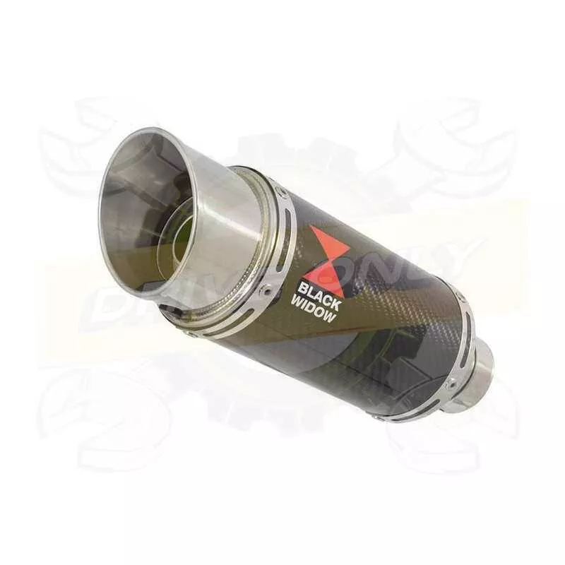 R6 2006-2016 Hi level Silencieux kit & Silencieux Rond En Carbone 200mm