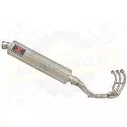 MT09 MT-09 2013-2021  High Level De-cat Exhaust System with 450mm Round Stainless Steel Silencer