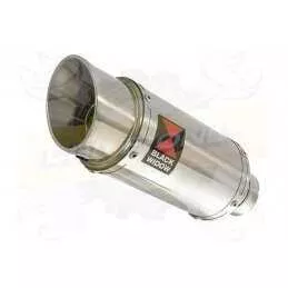 R6 2006-2016 Hi level Silencieux kit & Silencieux Rond En Inox 200mm