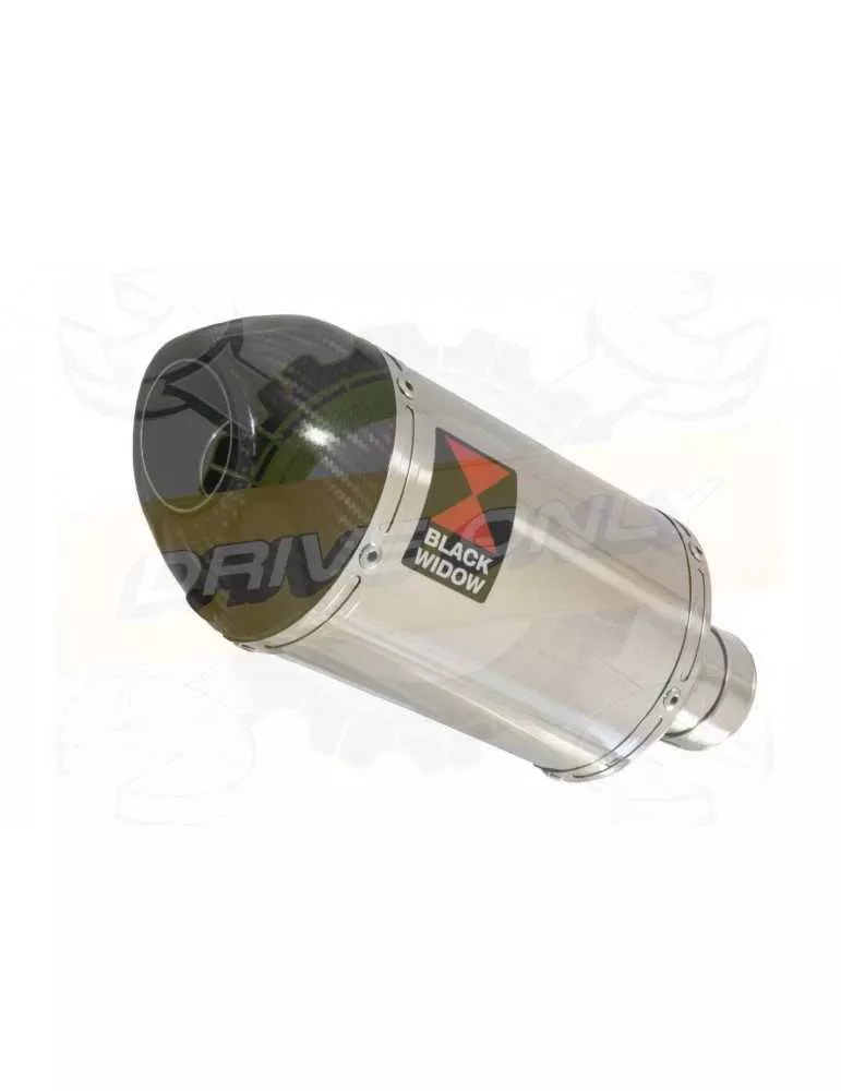 R6 2006-2016 Hi level Silencieux kit & Silencieux Ovale En Inox + Canule en En Carbone 200mm