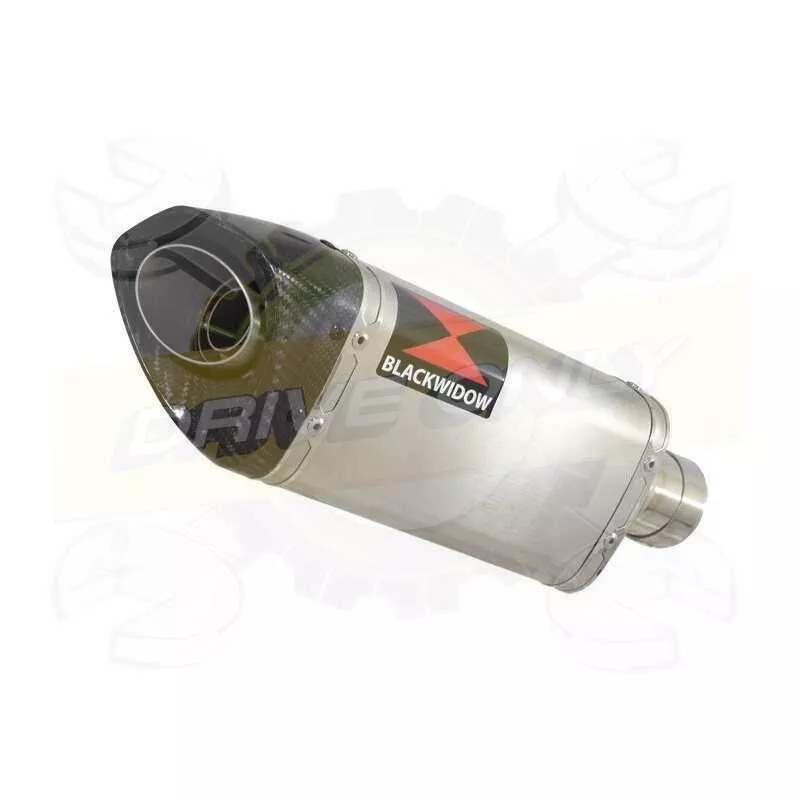 R6 2006-2016 Silencieux Kit & Silencieux Tri Ovale En Inox + Canule en Carbone 250mm