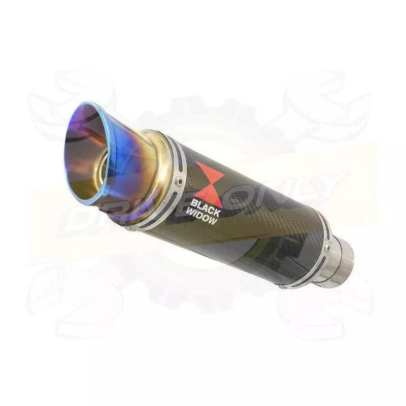 R6 2006-2016 Silencieux kit & Silencieux GP Rond En Carbone + canule en Inox Anodisé 230mm