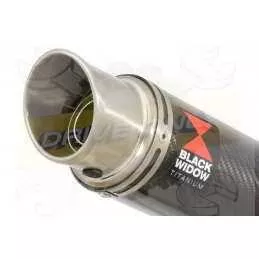 R6 2006-2016 Silencieux kit & Silencieux GP Rond En Carbone + Canule en Titane 230mm