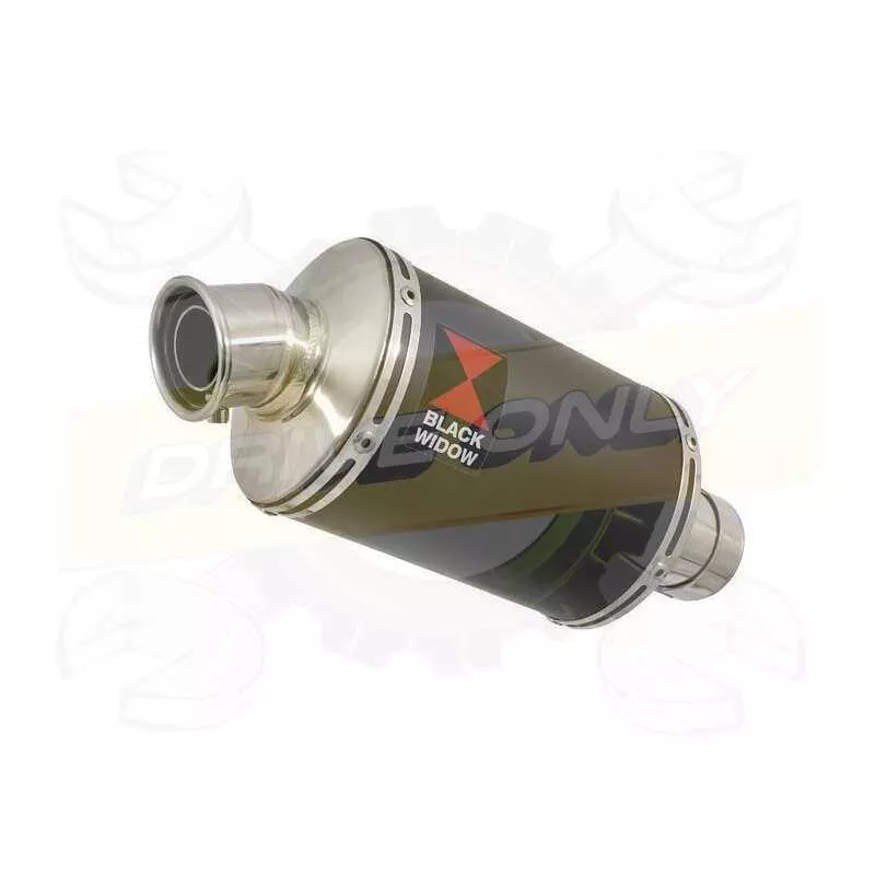 R6 2006-2016 Silencieux Kit & Silencieux Ovale Noir En Inox 230mm