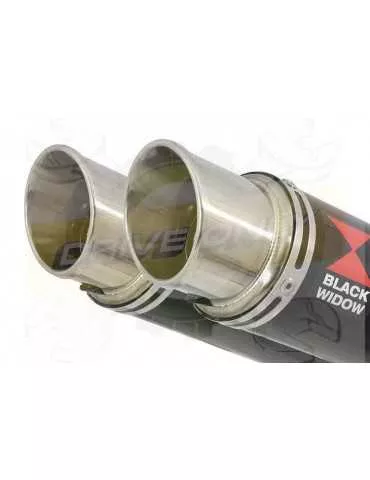 XJR1200 XJR 1200 4-2 Silencieux Kit & Silencieux Rond GP Style Noir En Inox 230mm