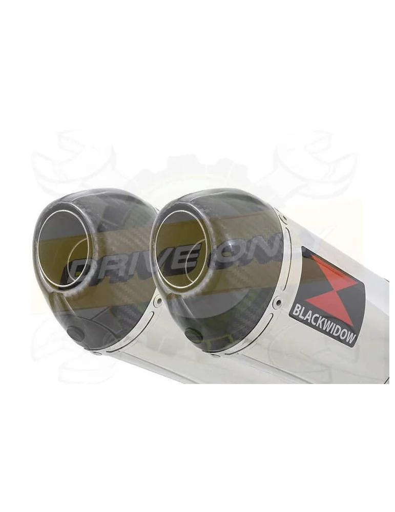 XJR1200 XJR 1200 4-2 Silencieux Kit & Silencieux Ovale En Inox + Canule en Carbone 400mm