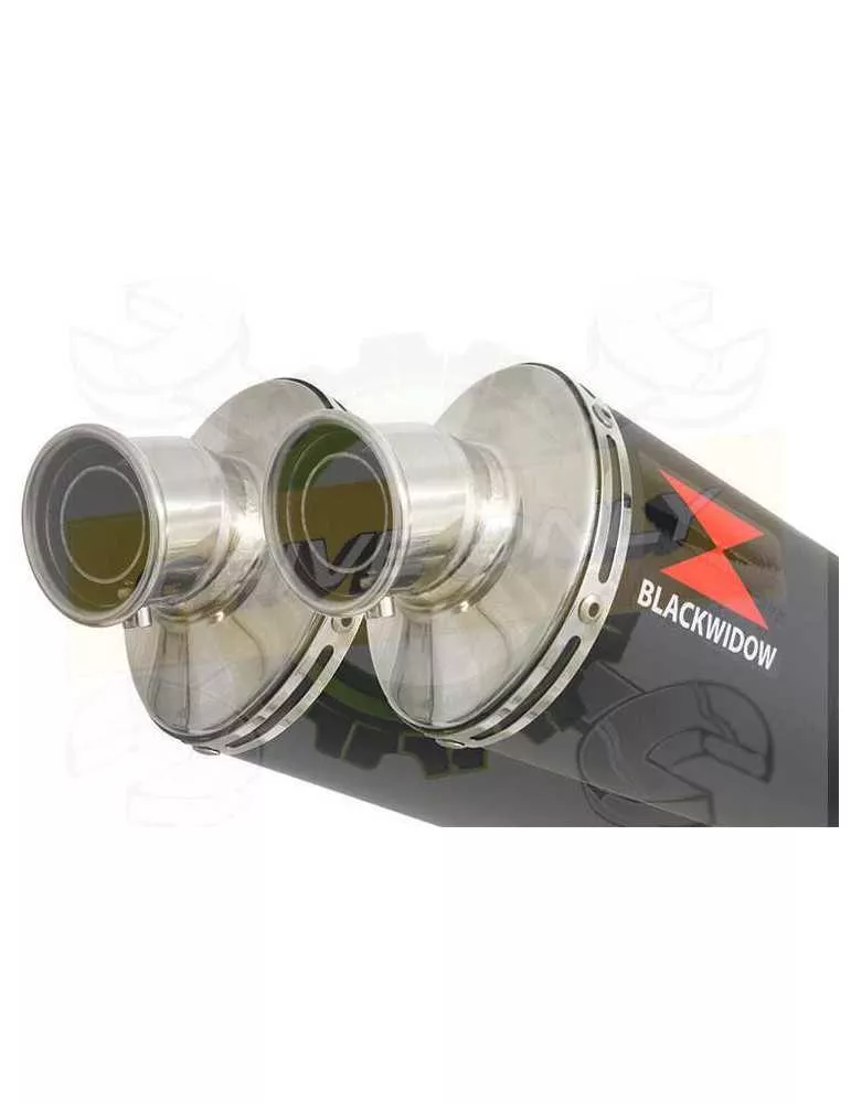 XJR1200 XJR 1200 4-2 Silencieux Kit & Silencieux Ovale Noir En Inox 300mm