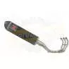 MT09 MT-09 2013-2021  High Level De-cat Exhaust System with 400mm Oval Carbon Fibre Silencer + Carbon Fibre Tip