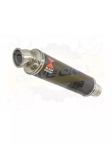 R6 YZF600 2006-2016 Passage Haut Décatalyseur Ligne complète & Silencieux Rond En Carbone 350mm