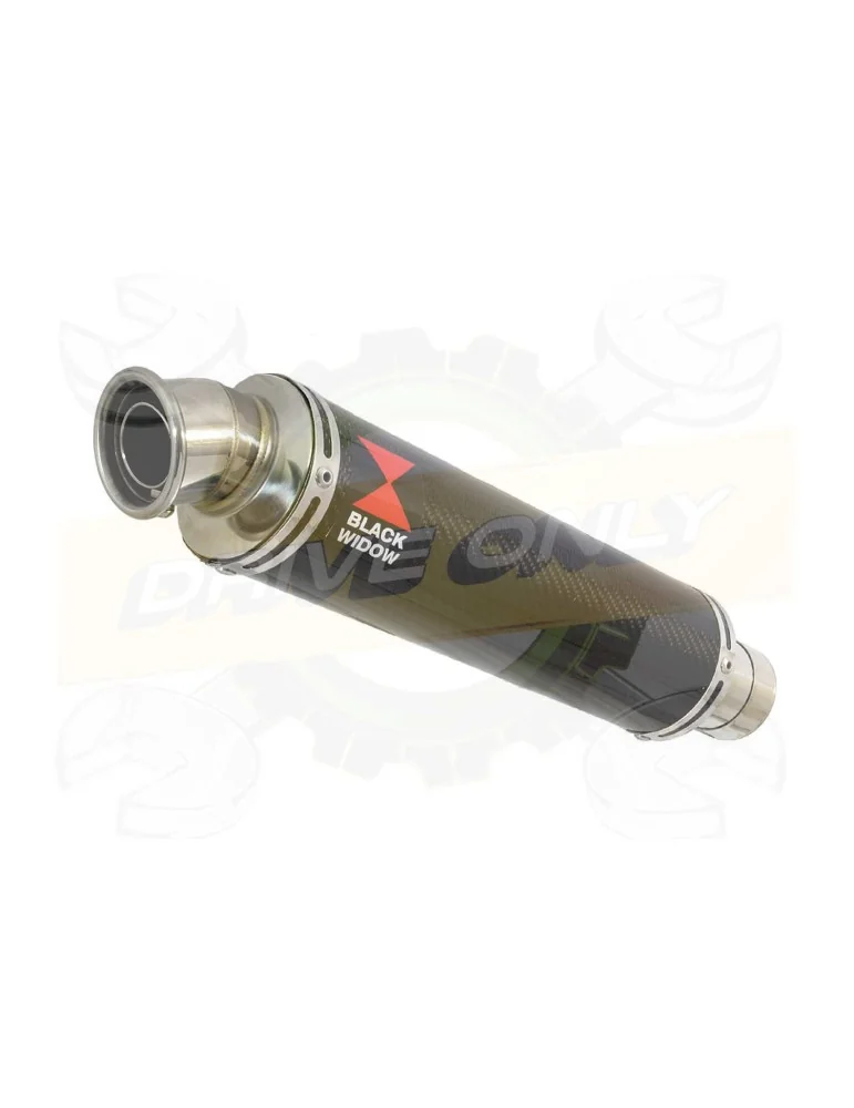 R6 YZF600 2006-2016 Passage Haut Décatalyseur Ligne complète & Silencieux Rond En Carbone 350mm