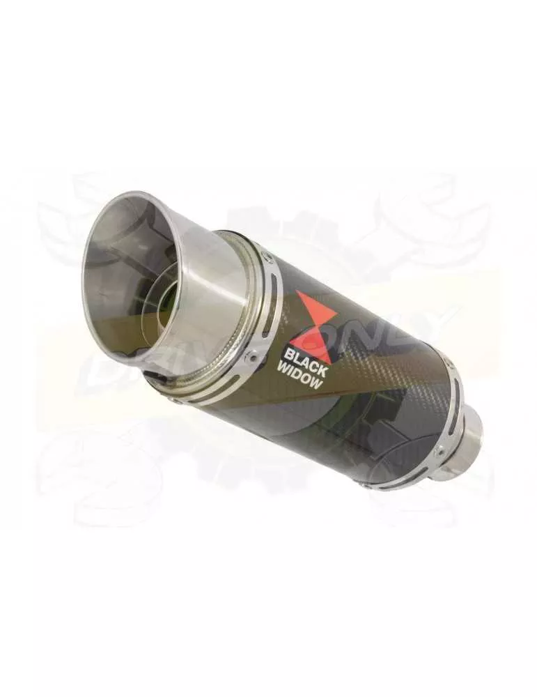 R6 YZF600 2006-2016 Passage Haut Décatalyseur Ligne complète & Silencieux Rond En Carbone 200mm