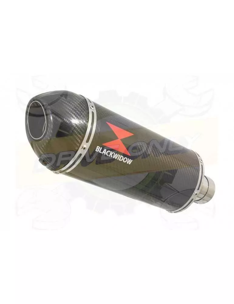 R6 YZF600 2006-2016 Passage Haut Décatalyseur Ligne complète & Silencieux Ovale En Carbone 300mm