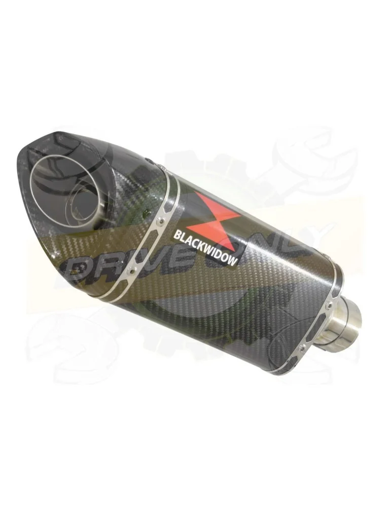 R6 YZF600 2006-2016 Passage Haut Décatalyseur Ligne complète & Silencieux Tri Ovale En Carbone 250mm