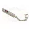 MT09 MT-09 2013-2021  High Level De-cat Exhaust System with 360mm Round GP Style Stainless Steel Silencer