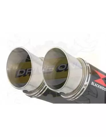 XJ600 XJ 600 S N Diversion 4-2 Ligne complète & Silencieux Rond GP Style Noir En Inox 360mm