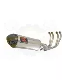 XJ600 DIVERSION S N 4-1 Ligne complète & Silencieux Ovale En Inox + Canule En Carbone 300mm