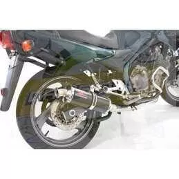 XJ600 XJ 600 S N Diversion 4-2 Ligne complète & Silencieux Rond Noir En Inox 300mm