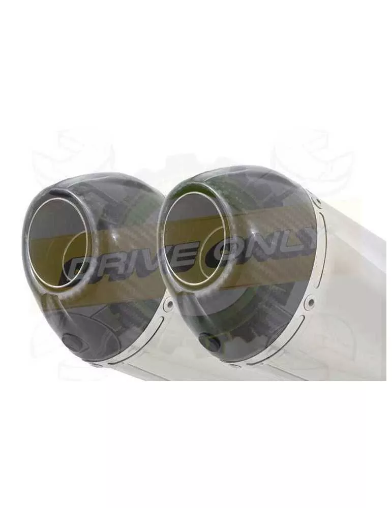 XJ600 XJ 600 S N Diversion 4-2 Ligne complète & Silencieux Ovale En Inox + Canule en Carbone 200mm