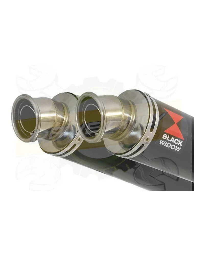 XJ600 XJ 600 S N Diversion 4-2 Silencieux Kit & Silencieux Rond Noir En Inox 350mm