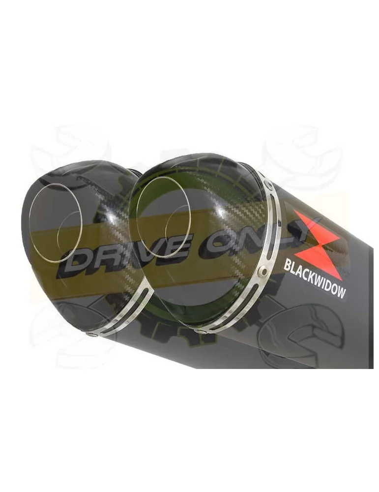 XJ600 XJ 600 S N Diversion 4-2 Silencieux Kit & Silencieux Ovale Noir En Inox & Canule en Carbone 300mm