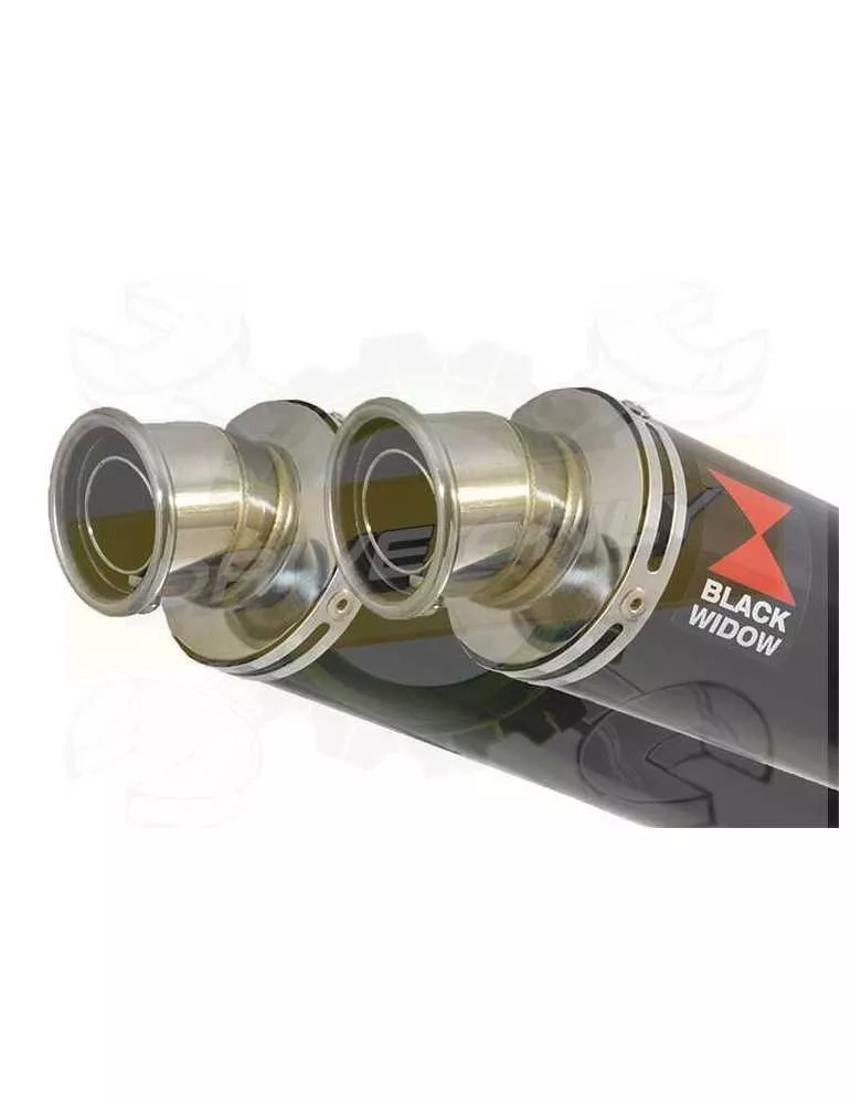 XJ400 XJ 400 S N Diversion 4-2 Silencieux Kit & Silencieux Rond Noir En Inox 350mm