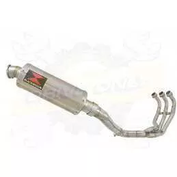 MT09 MT-09 2013-2021  High Level De-cat Exhaust System with 300mm Round Stainless Steel Silencer