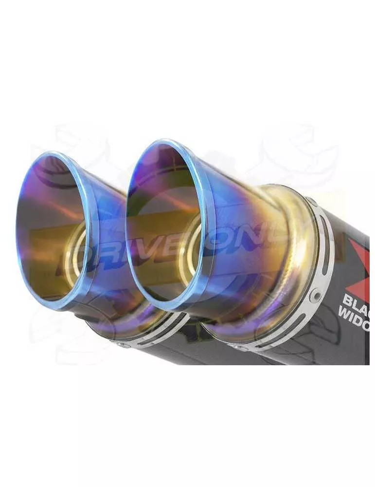 XJ400 XJ 400 S N Diversion 4-2 Silencieux Kit & Silencieux GP Rond En Carbone & canule En Inox Anodisé 230mm
