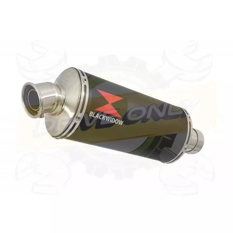 R6 1998-2002 Silencieux Kit & Silencieux Ovale Noir En Inox 300mm