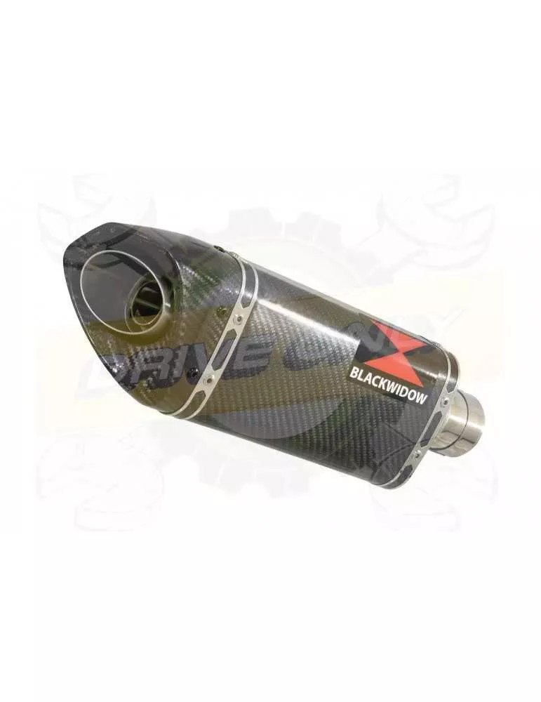 R6 1998-2002 Silencieux Kit & Silencieux Tri Ovale En Carbone 250mm
