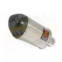 R6 1998-2002 Silencieux Kit & Silencieux Ovale En Inox + Canule en Carbone 200mm