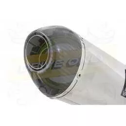 R6 1998-2002 Silencieux Kit & Silencieux Ovale En Inox + Canule en Carbone 200mm