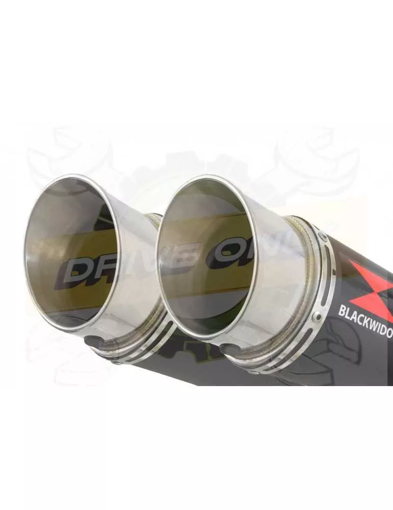 V-MAX V MAX 1200 tube de raccord & Silencieux GP Rond Noir En Inox 360mm