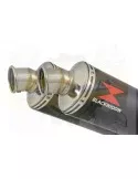 V-MAX V MAX 1200 Tube de raccord & Silencieux Rond Noir En Inox 300mm